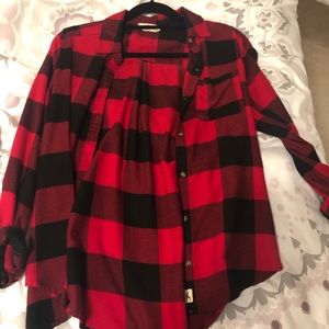Black and red flannel